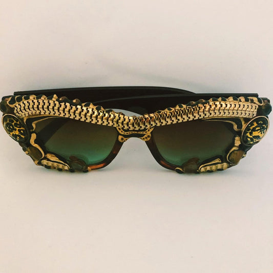 Thin Loks Embellished GlassesLeopard Boss SALE